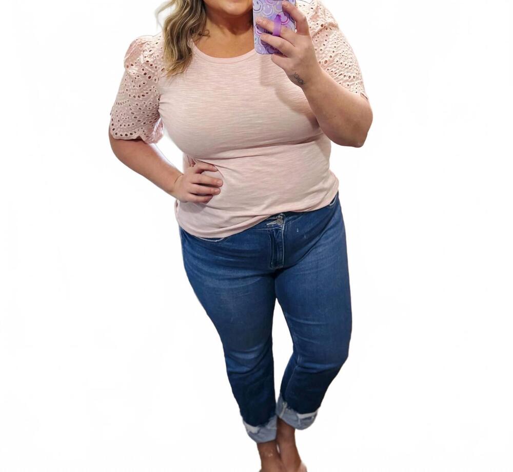 NEW ANOTHER LOVE women's shea t-shirt in pink